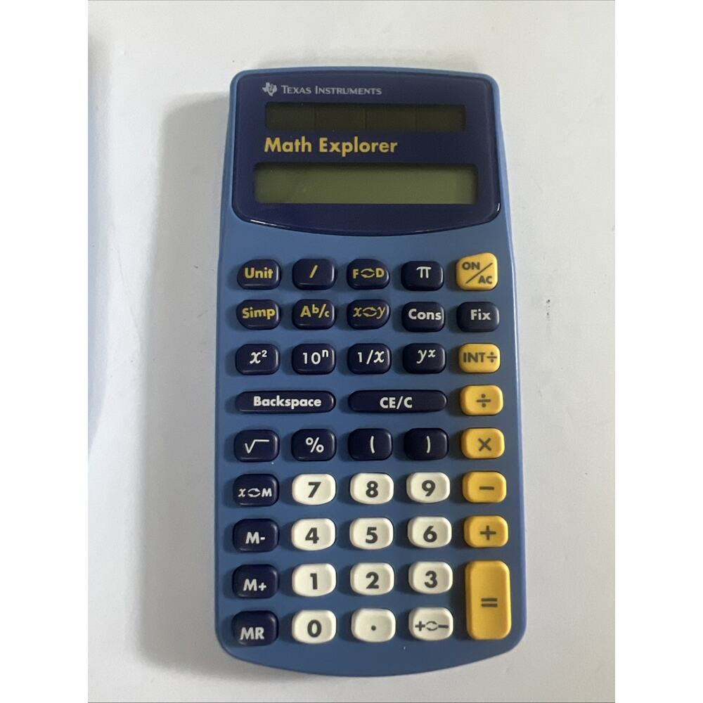 Texas Instruments Math Explorer Calculator W/ Cover Tested Works - Picture 4 of 4